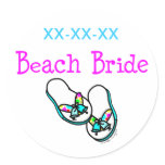 Beach Bride Stickers