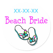 Beach Bride Stickers