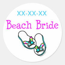 Beach Bride Stickers
