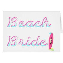Beach Bride (Surfboard) Cards