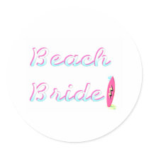 Beach Bride (Surfboard) Stickers