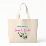 Beach Bride Tote Canvas Bag