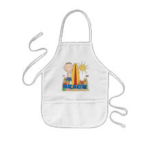 BEACH Brunette Boy Tshirts and Gifts Aprons