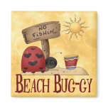 Beach Bug-gy Magnet
