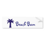 Beach Bum bumper sticker