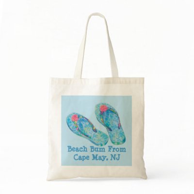 Beach Bum Cape May NJ Tote Bag by josephspallone