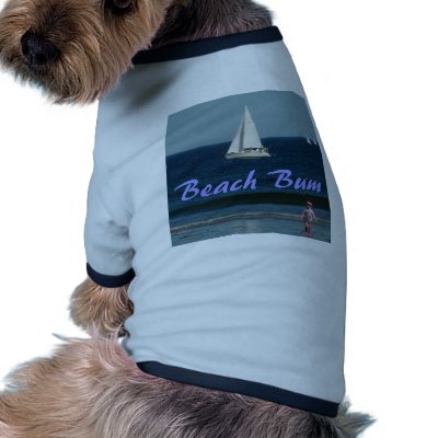 "Beach Bum" Doggie/Kitty Tee Pet T-shirt by CaroleArt