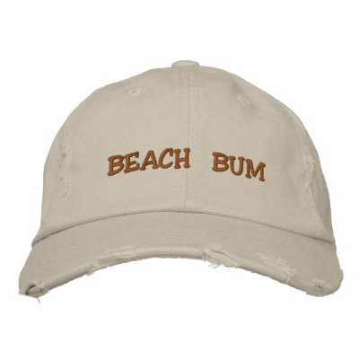 Beach Bum Embroidered Hats by DreamPort