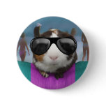 Beach bum guinea pig button