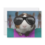 Beach bum guinea pig invitations