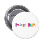 Beach Bum Pinback Button
