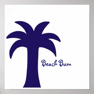 beach bum poster by darling_designs