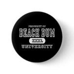 Beach Bum University Dark buttons