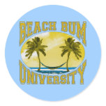 Beach Bum University Stickers