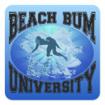 Beach Bum University Sticker