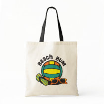 Beach Bum Volleyball Canvas Bag
