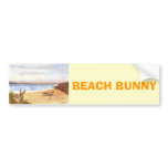 'Beach Bunny' Bumper Sticker bumper stickers