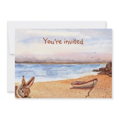 'Beach Bunny' Invitation by picklelillysdad