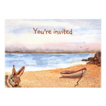 'Beach Bunny' Invitation