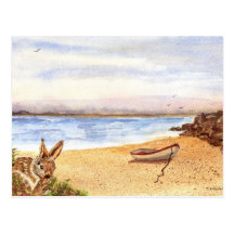 'Beach Bunny' Postcard