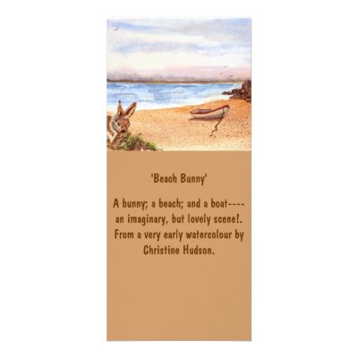 'Beach Bunny' Rack Card by picklelillysdad