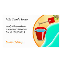 Beach Business Card Template