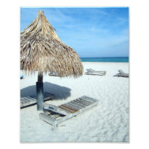 Beach Cabana, White Sand w/Aqua Water Vacation