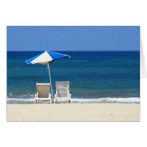 Beach chairs card