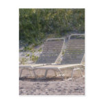 beach chairs postcard