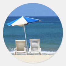 Beach chairs stickers