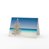 Beach Christmas Greeting Card