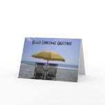 BEACH CHRISTMAS GREETINGS GREETING CARDS