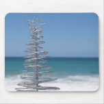 Beach Christmas tree mousepad