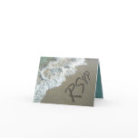 Beach Destination Wedding Sand Writing RSVP Cards