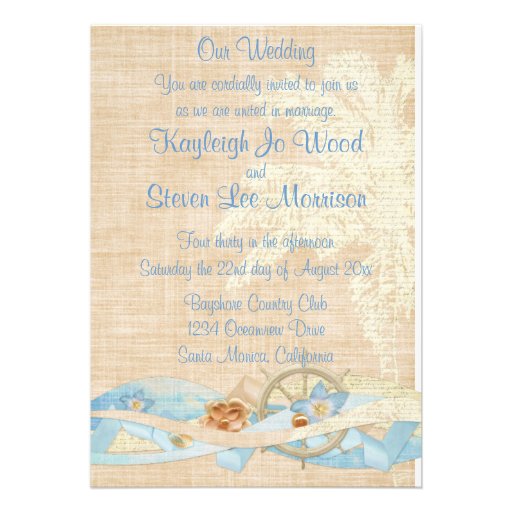Beach Dreams Personalised Announcements