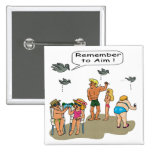 "Beach Droppings" Button