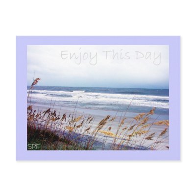 Beach - Enjoy This Day - Postcard by sharonrhea