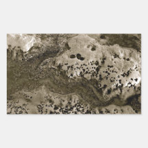 BEACH EROSION DETAIL IN BLACK AND WHITE STICKER