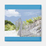 Beach Fence & Dune Refrigerator Magnets