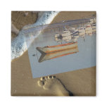 Beach & Fishing Boat Magnet
