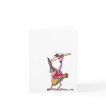 Beach Flamingo Beach day Notecard