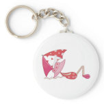 beach girl key chain