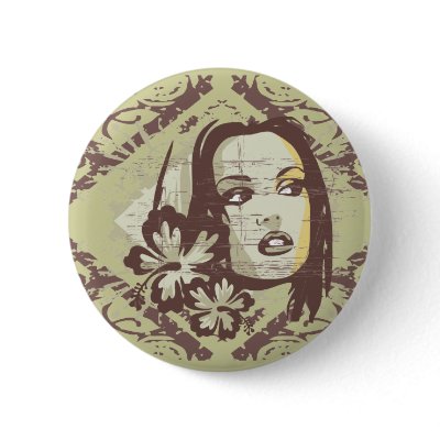 Beach Girl Tshirts and Gifts Pins by HotGraphicTshirts