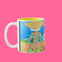 Beach Girls Mug - personalised mugs