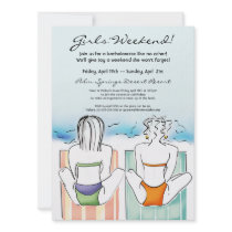 Beach Girls Summer Fun Invitation