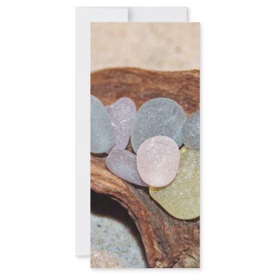 Beach Glass Easter Eggs Customized Rack Card by freespiritdesigns