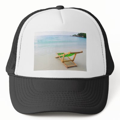 Beach Trucker Hat by VectorGraphics