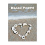 Beach Heart Invitation Post Cards