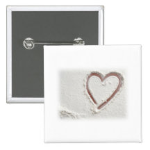 Beach Heart of Sand Buttons