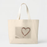 Beach Heart of Sand Canvas Bag